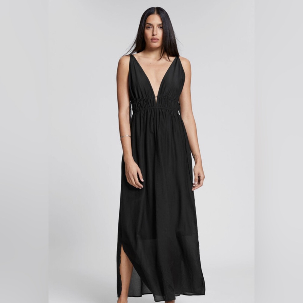& Other Stories Black Maxi Dress